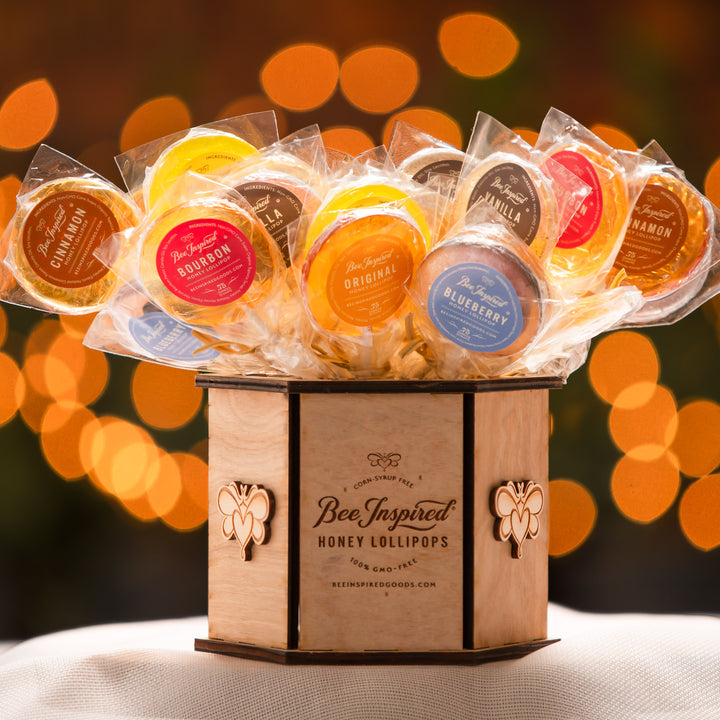Bee Inspired Lollipops Wooden Display - Display Only